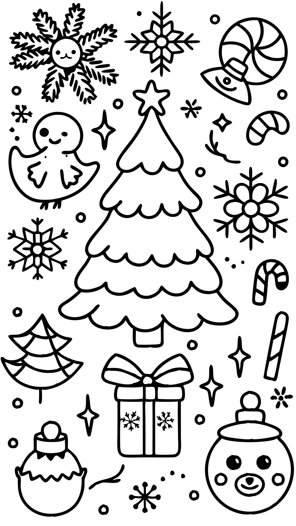 Páginas para colorear de Navidad gratis PDF